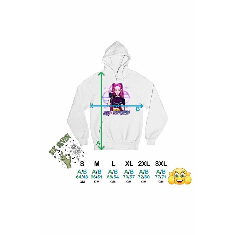 Fashion, accesorii si bijuterii - Femei - Imbracaminte femei - Hanorace femei - Hanorac Femei Six Seven Huntrix Mira 67 Saja Boys, alb, marime 2XL - Infinity.ro