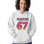 Fashion, accesorii si bijuterii - Femei - Imbracaminte femei - Hanorace femei - Hanorac Femei Six Seven Mason Creme Ciocolata 67, alb, marime 2XL - Infinity.ro