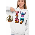 Fashion, accesorii si bijuterii - Femei - Imbracaminte femei - Hanorace femei - Hanorac Femei Six Seven Love Stitch Ciocolata Valentines Day 67, alb, marime 2XL - Infinity.ro