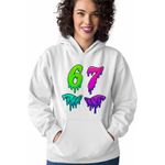 Fashion, accesorii si bijuterii - Femei - Imbracaminte femei - Hanorace femei - Hanorac Femei Six Seven Meme 67, alb, marime 2XL - Infinity.ro