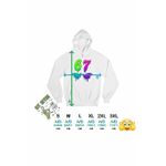 Fashion, accesorii si bijuterii - Femei - Imbracaminte femei - Hanorace femei - Hanorac Femei Six Seven Meme 67, alb, marime 2XL - Infinity.ro