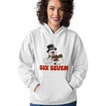 Fashion, accesorii si bijuterii - Femei - Imbracaminte femei - Hanorace femei - Hanorac Femei Six Seven Om de Zapada Craciun 67, alb, marime 2XL - Infinity.ro