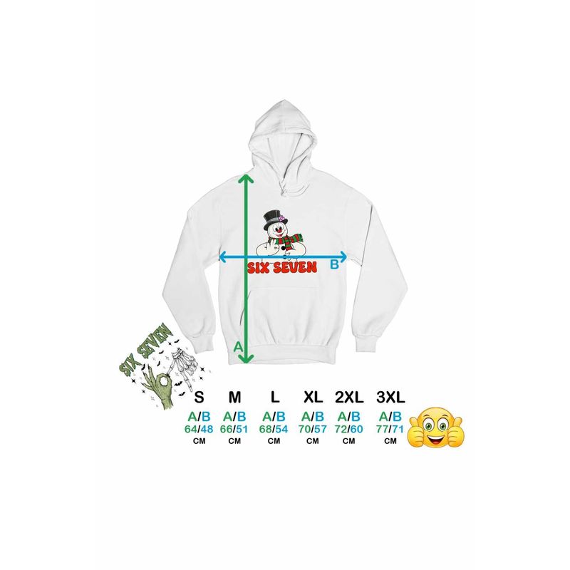 Fashion, accesorii si bijuterii - Femei - Imbracaminte femei - Hanorace femei - Hanorac Femei Six Seven Om de Zapada Craciun 67, alb, marime 2XL - Infinity.ro