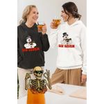 Fashion, accesorii si bijuterii - Femei - Imbracaminte femei - Hanorace femei - Hanorac Femei Six Seven Om de Zapada Craciun 67, alb, marime 2XL - Infinity.ro