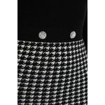 Fashion, accesorii si bijuterii - Femei - Imbracaminte femei - Rochii femei - Rochie bodycon guess cu imprimeu houndstooth Gabriella W5RK12 S INTL Negru/Alb - Infinity.ro
