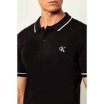 Fashion, accesorii si bijuterii - Barbati - Imbracaminte - Tricouri si bluze barbati - Tricou polo Calvin Klein Jeans J30J315603 M INTL Negru - Infinity.ro