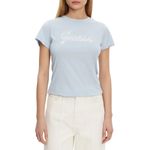 Fashion, accesorii si bijuterii - Femei - Imbracaminte femei - Tricouri si topuri femei - Tricou dama Guess V5GI02 Albastru XL INTL - Infinity.ro