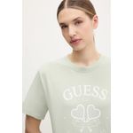 Fashion, accesorii si bijuterii - Femei - Imbracaminte femei - Tricouri si topuri femei - Tricou dama Guess V5GI04 XS INTL Verde deschis - Infinity.ro