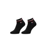 Fashion, accesorii si bijuterii - Barbati - Lenjerie si pijamale barbati - Sosete si ciorapi barbati - Set 2 perechi sosete scurte unisex Tommy Hilfiger model 701228177 Negru 43-46 EU - Infinity.ro