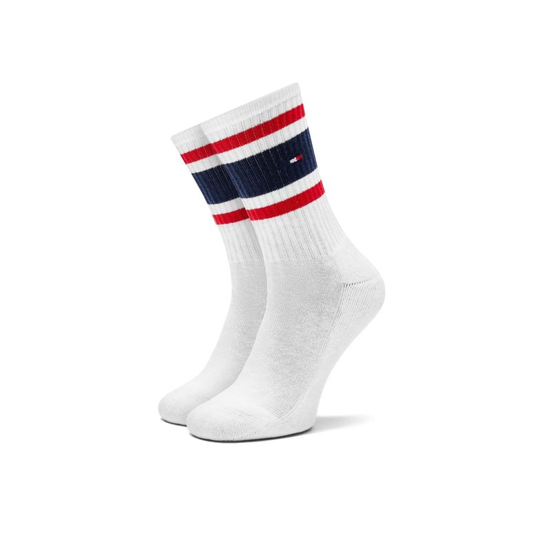 Fashion, accesorii si bijuterii - Femei - Lenjerie si pijamale femei - Sosete si ciorapi femei - Set 2 perechi sosete lungi Tommy Hilfiger 701229942 39-42 EU Alb - Infinity.ro