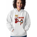 Fashion, accesorii si bijuterii - Femei - Imbracaminte femei - Hanorace femei - Hanorac Femei Six Seven Spiderman Ironman 67 Marvel Superhero, alb, marime 2XL - Infinity.ro