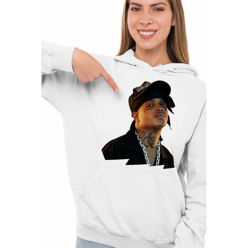Fashion, accesorii si bijuterii - Femei - Imbracaminte femei - Hanorace femei - Hanorac Femei Ski Mask Slump God Rap Vibe, alb, marime 2XL - Infinity.ro