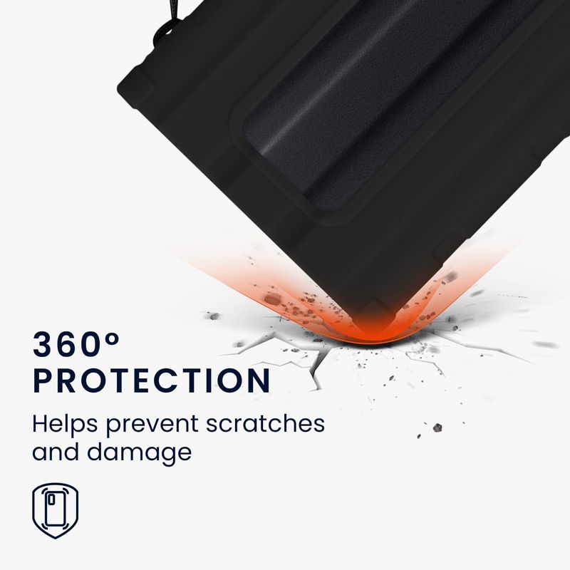 PC, gaming si accesorii - Periferice PC - Accesorii hard disk-uri externe - Husa SSD Kwmobile pentru Samsung Portable SSD T7 Shield, silicon, negru, protectie la zgarieturi - Infinity.ro