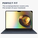 Laptop, Telefoane si Tablete - Laptopuri si accesorii - Piese laptop - Folii protectie si autocolante laptop - Folie de protectie Kwmobile pentru Apple MacBook Air 13.6 M4 2025 (A3240), aplicare fara bule, PET, transparent - Infinity.ro