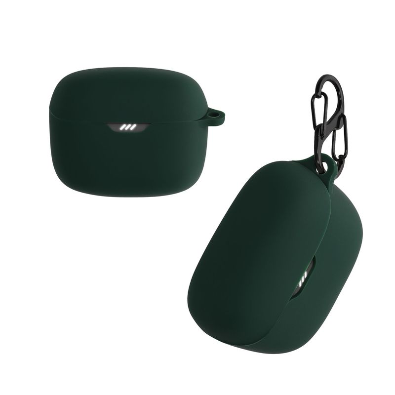 TV, Audio-Video si Foto - Portabile audio - Casti audio - Husa casti Kwmobile pentru JBL Tune Buds, protectie la zgarieturi, Silicon, verde - Infinity.ro