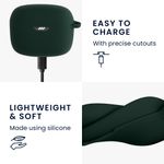 TV, Audio-Video si Foto - Portabile audio - Casti audio - Husa casti Kwmobile pentru JBL Tune Buds, protectie la zgarieturi, Silicon, verde - Infinity.ro