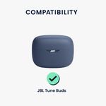 TV, Audio-Video si Foto - Portabile audio - Casti audio - Husa casti Kwmobile pentru JBL Tune Buds, protectie la zgarieturi, Silicon, verde - Infinity.ro