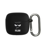 TV, Audio-Video si Foto - Portabile audio - Casti audio - Husa casti Kwmobile pentru JBL Tune Flex, protectie la zgarieturi, Silicon, alb, negru - Infinity.ro