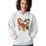 Fashion, accesorii si bijuterii - Femei - Imbracaminte femei - Hanorace femei - Hanorac Femei South Park Brainrot Capucina Bananini Ambalabu Italian, alb, marime 2XL - Infinity.ro