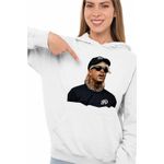 Fashion, accesorii si bijuterii - Femei - Imbracaminte femei - Hanorace femei - Hanorac Femei Ski Mask Step Back Rapper, alb, marime 2XL - Infinity.ro