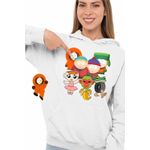 Fashion, accesorii si bijuterii - Femei - Imbracaminte femei - Hanorace femei - Hanorac Femei South Park Brainrot Capucina Bananini Ambalabu Italian, alb, marime 2XL - Infinity.ro