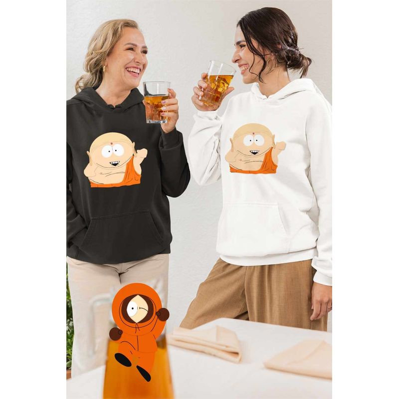 Fashion, accesorii si bijuterii - Femei - Imbracaminte femei - Hanorace femei - Hanorac Femei South Park Calugar Budist Buddha, alb, marime 2XL - Infinity.ro