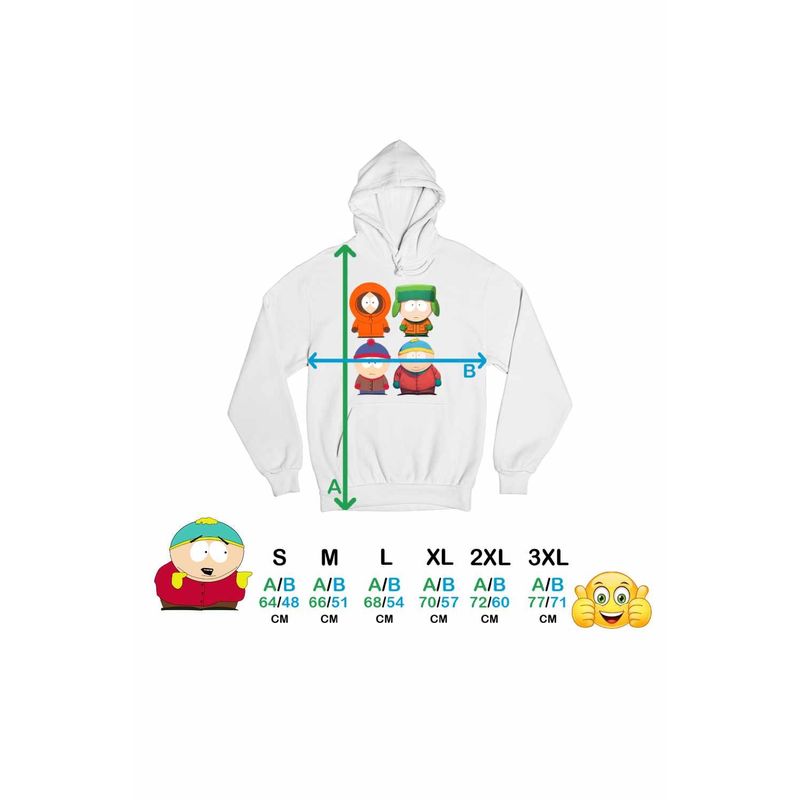 Fashion, accesorii si bijuterii - Femei - Imbracaminte femei - Hanorace femei - Hanorac Femei South Park Dream Team, alb, marime 2XL - Infinity.ro