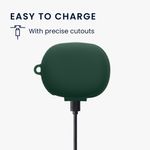 TV, Audio-Video si Foto - Portabile audio - Casti audio - Husa casti Kwmobile pentru JBL SENSE PRO, protectie la zgarieturi, Silicon, verde - Infinity.ro