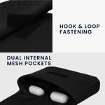PC, gaming si accesorii - Retelistica - Cabluri si accesorii - Geanta organizatoare cabluri Kwmobile, protectie la socuri si zgarieturi, neopren si textil, negru - Infinity.ro