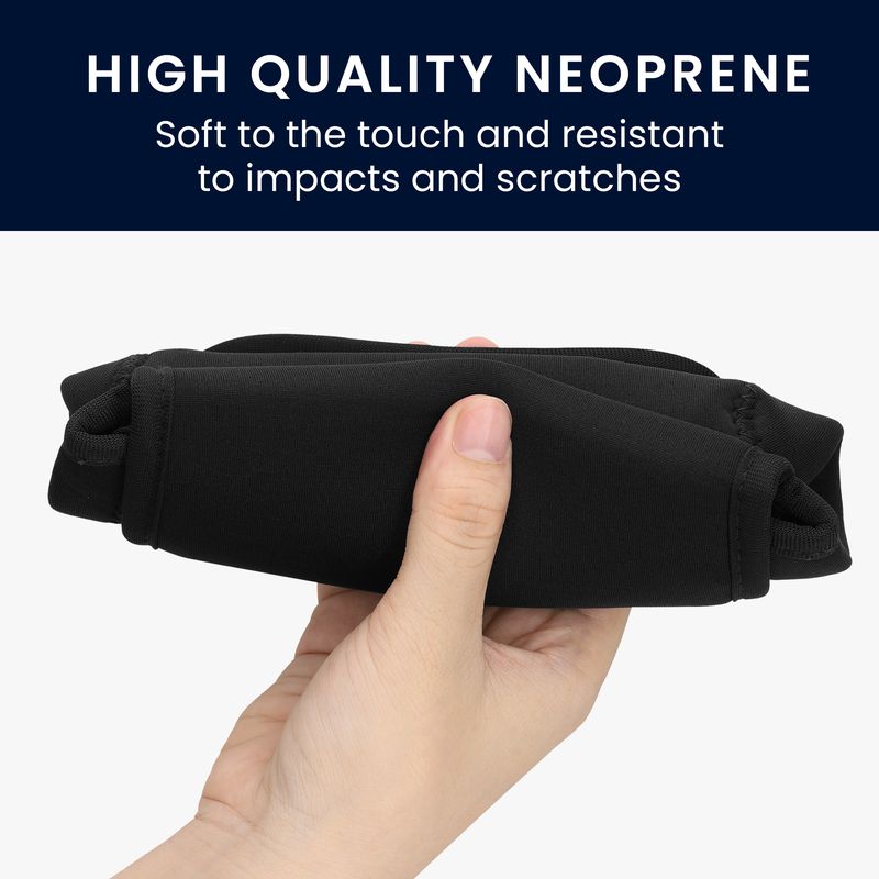 PC, gaming si accesorii - Retelistica - Cabluri si accesorii - Geanta organizatoare cabluri Kwmobile, protectie la socuri si zgarieturi, neopren si textil, negru - Infinity.ro