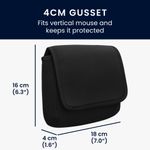 PC, gaming si accesorii - Retelistica - Cabluri si accesorii - Geanta organizatoare cabluri Kwmobile, protectie la socuri si zgarieturi, neopren si textil, negru - Infinity.ro