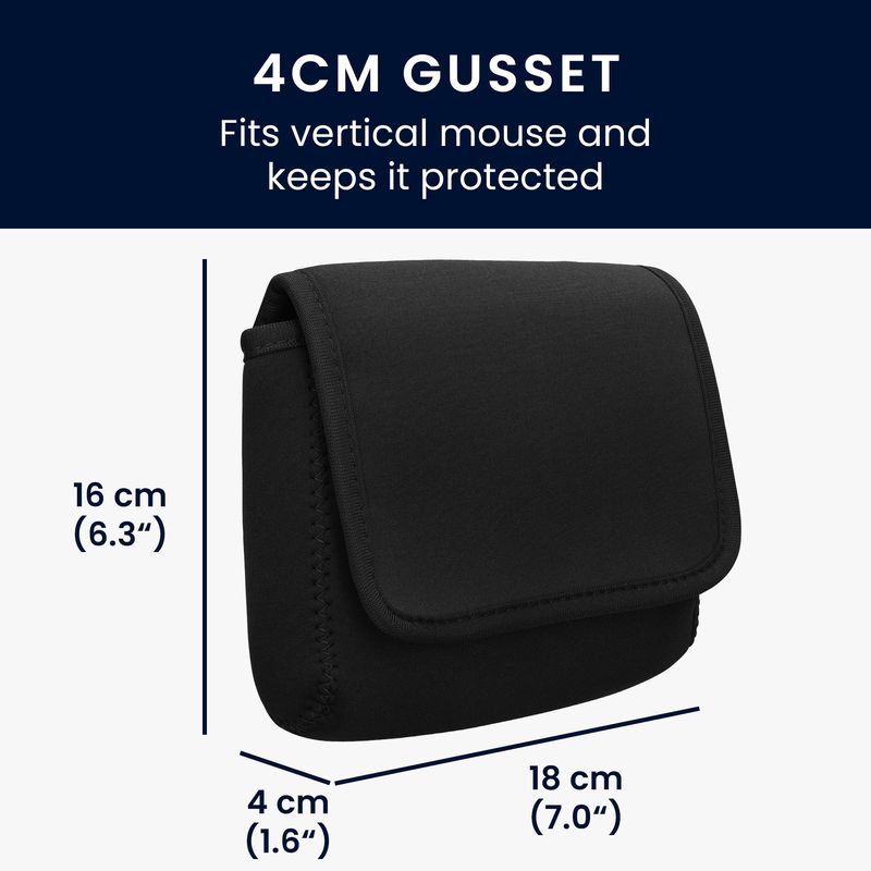 PC, gaming si accesorii - Retelistica - Cabluri si accesorii - Geanta organizatoare cabluri Kwmobile, protectie la socuri si zgarieturi, neopren si textil, negru - Infinity.ro
