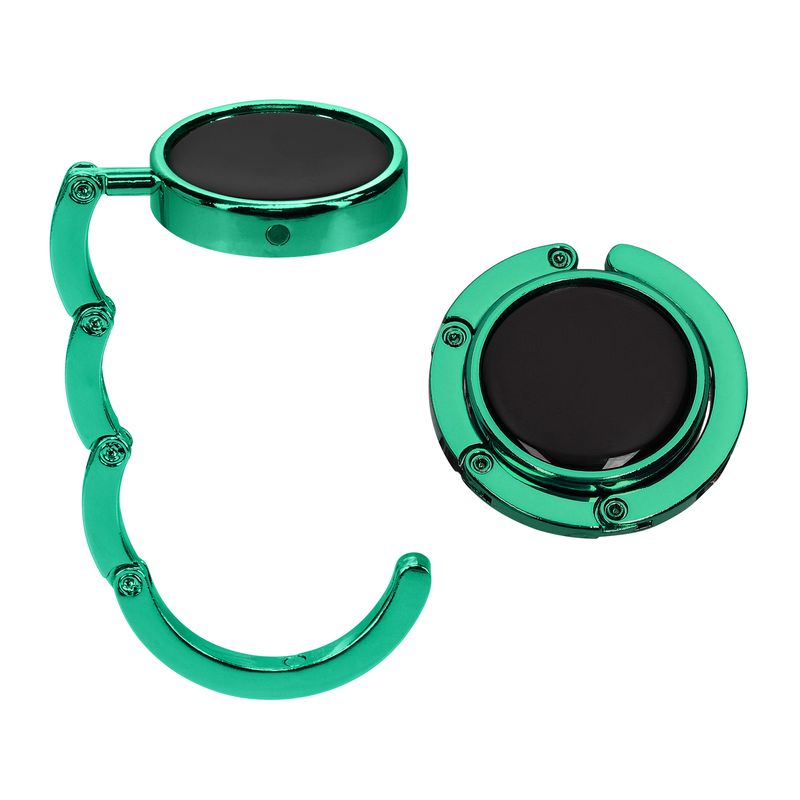Casa si Gradina - Mobilier - Feronerie si accesorii mobila - Set 2 carlige de masa pentru geanta Kwmobile, inchidere magnetica, pliabile, anti-alunecare, metal, albastru - Infinity.ro