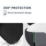TV, Audio-Video si Foto - Portabile audio - Casti audio - Husa casti Kwmobile pentru Xiaomi Redmi Buds 8 Lite, protectie la zgarieturi, Silicon, negru - Infinity.ro