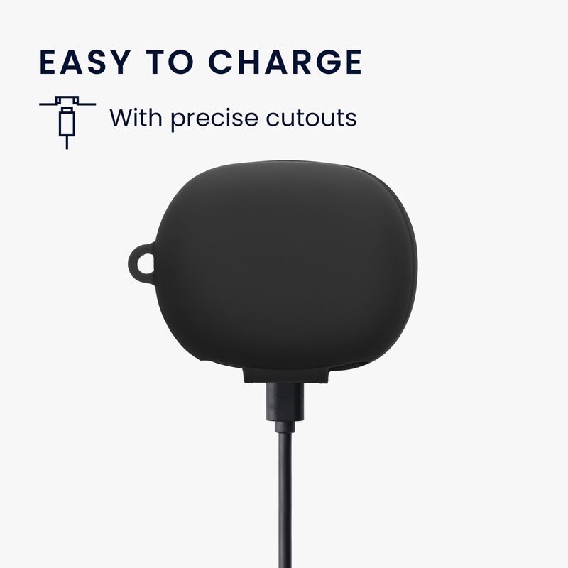 TV, Audio-Video si Foto - Portabile audio - Casti audio - Husa casti Kwmobile pentru JBL SENSE PRO, protectie la zgarieturi, Silicon, negru - Infinity.ro