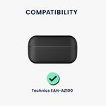 TV, Audio-Video si Foto - Portabile audio - Casti audio - Husa casti Kwmobile pentru Technics EAH-AZ100, protectie la zgarieturi, Silicon, gri - Infinity.ro