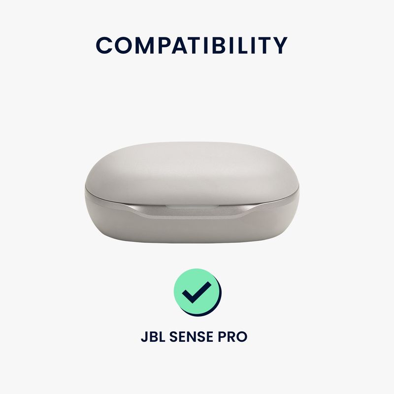 TV, Audio-Video si Foto - Portabile audio - Casti audio - Husa casti Kwmobile pentru JBL SENSE PRO, protectie la zgarieturi, Silicon, negru - Infinity.ro