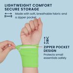 Sport si Outdoor - Echipament Sportiv - Accesorii echipament sportiv - Genti si borsete fitness - Set 4 borsete sport pentru incheietura Kwmobile, fermoar, nylon, multicolor - Infinity.ro