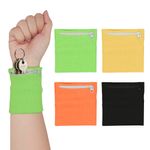 Sport si Outdoor - Echipament Sportiv - Accesorii echipament sportiv - Genti si borsete fitness - Set 4 borsete sport pentru incheietura Kwmobile, fermoar, nylon, multicolor - Infinity.ro