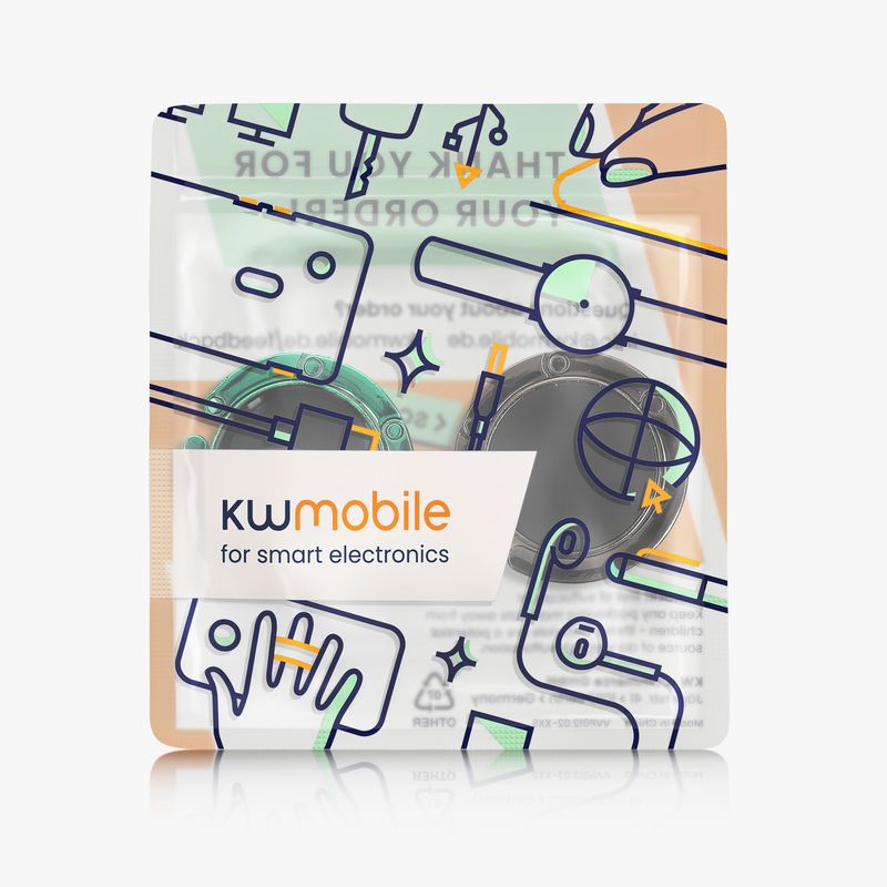 Casa si Gradina - Mobilier - Feronerie si accesorii mobila - Set 2 carlige de masa pentru geanta Kwmobile, inchidere magnetica, pliabile, anti-alunecare, metal, negru, albastru - Infinity.ro