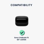 TV, Audio-Video si Foto - Portabile audio - Casti audio - Husa casti Kwmobile pentru Sony LinkBuds Fit WF-LS910N, protectie la zgarieturi, Silicon, roz - Infinity.ro