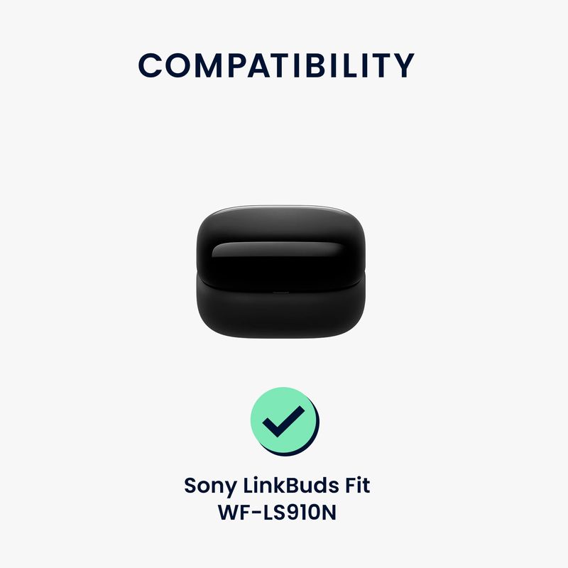TV, Audio-Video si Foto - Portabile audio - Casti audio - Husa casti Kwmobile pentru Sony LinkBuds Fit WF-LS910N, protectie la zgarieturi, Silicon, roz - Infinity.ro
