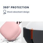 TV, Audio-Video si Foto - Portabile audio - Casti audio - Husa casti Kwmobile pentru Sony LinkBuds Fit WF-LS910N, protectie la zgarieturi, Silicon, roz - Infinity.ro