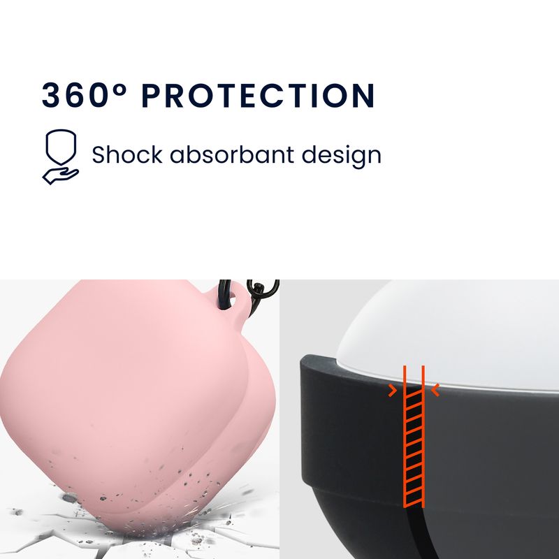 TV, Audio-Video si Foto - Portabile audio - Casti audio - Husa casti Kwmobile pentru Sony LinkBuds Fit WF-LS910N, protectie la zgarieturi, Silicon, roz - Infinity.ro