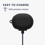 TV, Audio-Video si Foto - Portabile audio - Casti audio - Husa casti Kwmobile pentru SteelSeries Arctis Gamebuds, protectie la zgarieturi, Silicon, negru - Infinity.ro