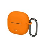 TV, Audio-Video si Foto - Portabile audio - Casti audio - Husa casti Kwmobile pentru Xiaomi Redmi Buds 6 Lite, protectie la zgarieturi, Silicon, portocaliu - Infinity.ro