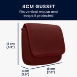 PC, gaming si accesorii - Retelistica - Cabluri si accesorii - Geanta organizatoare cabluri Kwmobile, protectie la socuri si zgarieturi, neopren si textil, rosu - Infinity.ro