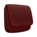 PC, gaming si accesorii - Retelistica - Cabluri si accesorii - Geanta organizatoare cabluri Kwmobile, protectie la socuri si zgarieturi, neopren si textil, rosu - Infinity.ro