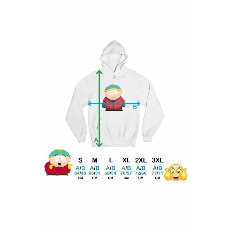 Fashion, accesorii si bijuterii - Femei - Imbracaminte femei - Hanorace femei - Hanorac Femei South Park Eric Cartman, alb, marime 2XL - Infinity.ro
