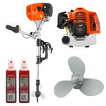Auto si Moto - Ambarcatiuni - Piese pentru ambarcatiuni - Motor barca pe benzina 2 timpi, 4 kW, 5.2 CP, cizma reglabila, motor barca gonflabila sau fibra - Infinity.ro
